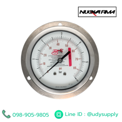 Pressure Gauge 4" เกลียวสแตนเลสออกหลัง
