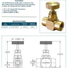 Needle valve spec