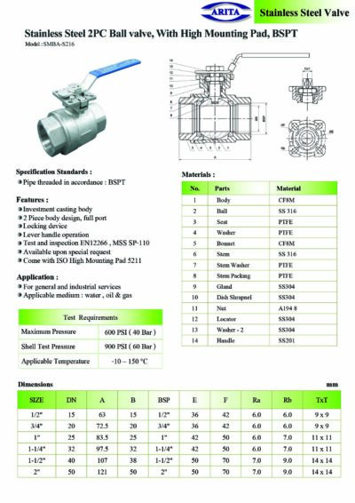 SMBA-S216 Spec