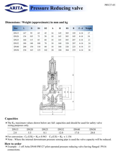 PRV27 Dimension