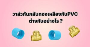 วาล์วกันกลับทองเหลือง กับ PVC ต่างกันอย่างไร