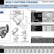 Y Strainer 10FCY Kitz Spec