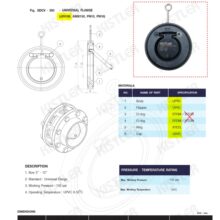 UPVC Check valve ระบายน้ำ Spec